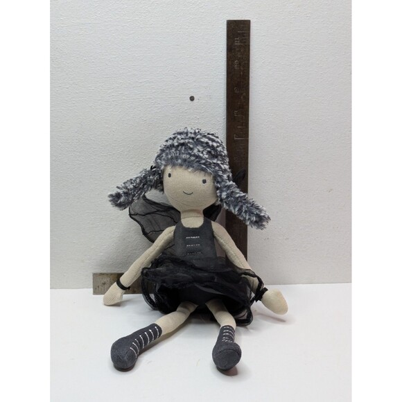 Jellycat Dark Goth Fairy Fae Plush Stuffed Animal Doll Retired Emo 14" FLAWS - Picture 4 of 11